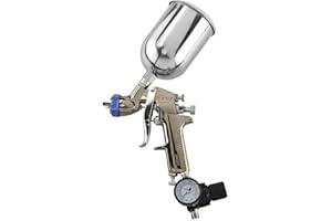 NEIKO 31213A Air Spray Paint Gun, HVLP with Gravity Feed, 1.3 MM Nozzle, 600 CC Capacity, Spray Gun Paint Sprayer for Walls, Automotive, Home Improvement