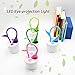Greensha LED Desk Lamp,Dimmable Table Lamp with Rechargeable USB Cable,Touch Control,3-Level Dimmer and Decor Plant Pencil Holder