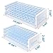 Test Tube Rack， HNYYZL 2 Pack 50 Hole Detachable Plastic Test Tube Rack for 13mm& 16mm Test Tubes