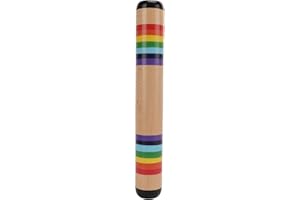 Buachois Wooden Rain Maker,35cm Rain Stick Rainfall Rattle Tube Shaker Children Sound Toy Rattle Shaker Rainmaker Musical Ins