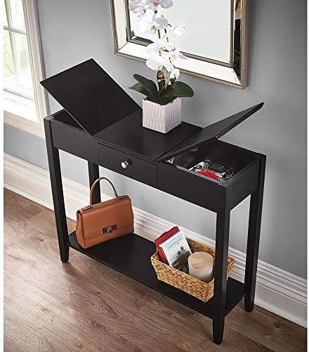 The Hidden Storage Console Table (Black)