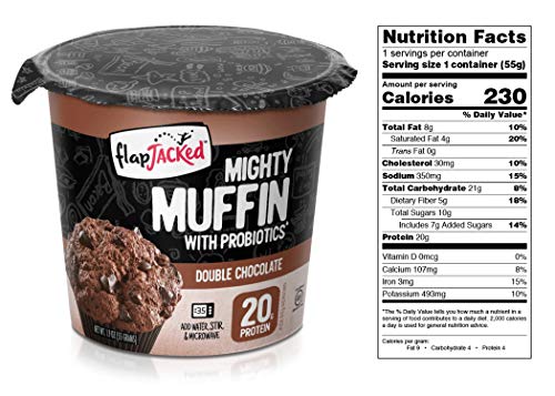 FlapJacked Mighty Muffins, Chocolate Lovers Variety, 12 Pack