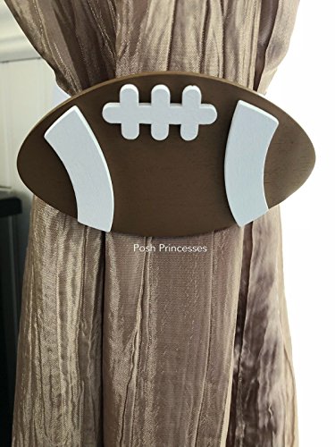 Nursery Curtain Tie Backs 2pc Set Nursery Decor Football