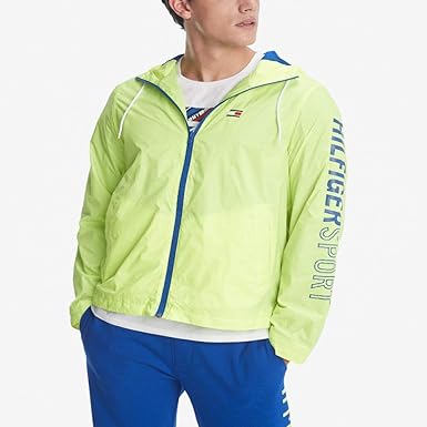 green tommy hilfiger windbreaker