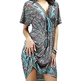 NEOSAN Womens Beach Cover Up Oversized Printed Swim Bikini Pool Wear