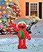 ProductWorks 32-Inch Pre-Lit 3D Sesame Street Waving Elmo Christmas Yard Decoration, 70 Lights