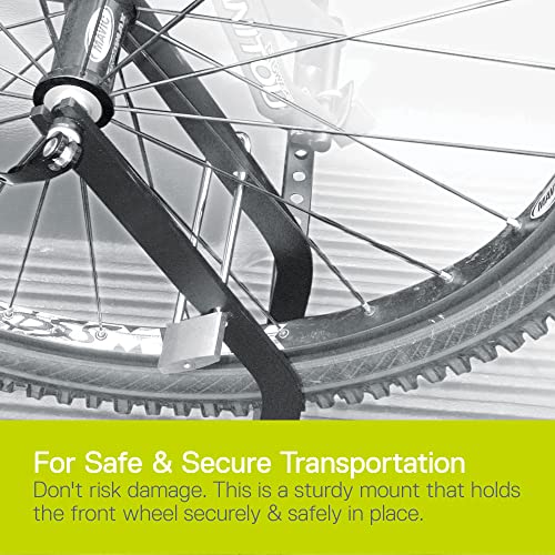 Bike Wheel Hitch by Delta Cycle, Black Secure Aluminum Rack for