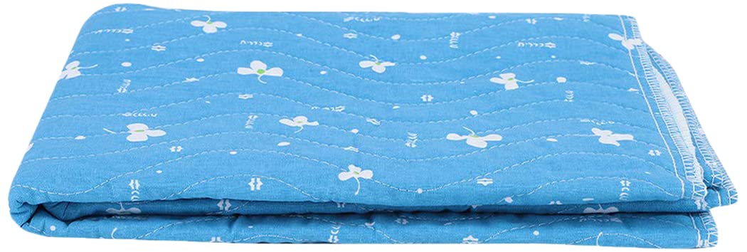 Washable and Reusable Incontinence Bed Pad, Heavy Absorbency Underpads, Great as Bed Pads and Pee Pads for Kids Adult - Waterproof Bed Pad/23.6 * 35.4in(60 * 90-Blue)