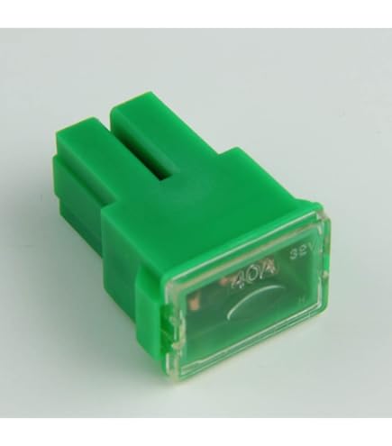 5-Pack 32V 40A Green PAL Blade Fuses – Push-in Type Male Fuses For Car, Vehicle & DC Applications