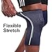 BERTER Knee Compression Sleeve Support for Running, Jogging, Sports - Brace for Joint Pain Relief, Arthritis and Injury Recovery - A Pair (Grey-Blue, Large(17.5-20.5