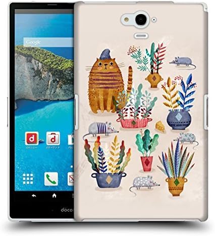 Official Oilikki Mouse and Cat Animals Hard Back Case for Sharp Aquos Pad SH-06F