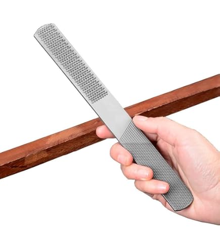 Aexit 8" ( Parts) Double Sided Square Carpentry Wood Rasp Cut File 25cm (22ry67qf161) Length Gray