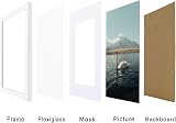 RUN HELIX 50x70cm Wood Frame with Plexiglass White view 3