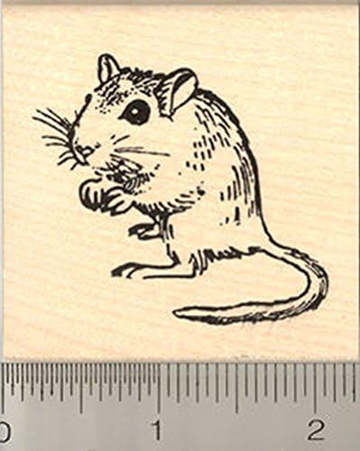 Cute Gerbil Rubber Stamp
