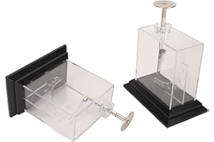 Gold Leaf Electroscope, Foil Electroscope Compact Structure High Sensitity Precise Scale Physics Electrometer for Teaching Ai