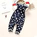 Kidscool Baby Boys/girls White Star Print Cardigan Denim Overalls with Hat