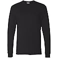 Hanes Men's Essentials Long-Sleeve T-Shirt, Crewneck Cotton T-Shirts for Men, 2-Pack