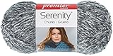 Deborah Norville Serenity Chunky Heathers Yarn, Smoke, 3 Pack