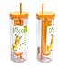 Fruit Infuser Water Bottle by D'Eco (Orange)
