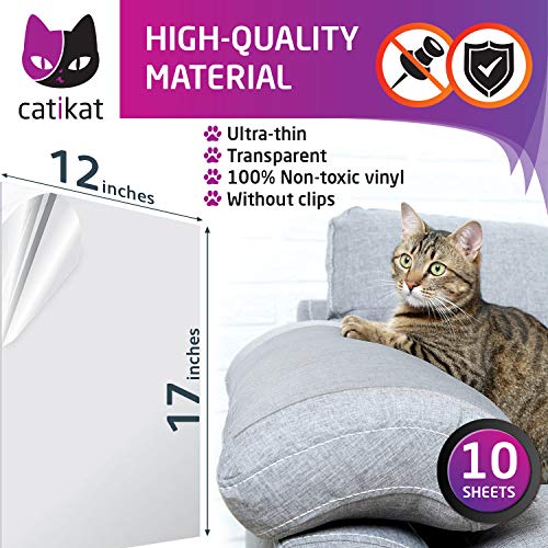 Catikat XL Furniture Protectors from Cats 10 Pack Safe Couch