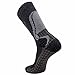 Junior High Performance Ski Socks – Children OTC Warm Snowboard, Skiing Socks Boys, Girls (S/M, Black/Grey)
