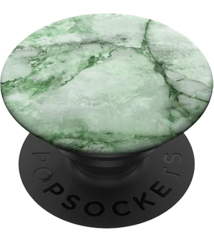 Elegant Jade Green Pattern And Dark Forest Green PopSockets Adhesive PopGrip - View #6