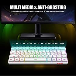 RedThunder 60% Gaming Keyboard, RGB Backlit