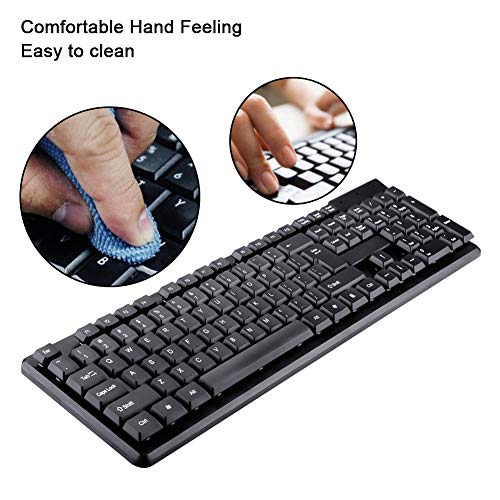 Mechanical Keyboard, 104 Keys Wired Mechanical USB Game Mute Gaming