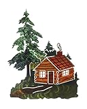 Next Innovations Cabin in The Woods Refraxions 3D Wall Art