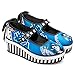 Hot Chocolate Design Women's Mary Jane Platform Shoes, Aristocrat Lolita – Buckle-Strap, Closed-Toe Dress Shoe, Anime Girl Printed Upper, Kawaii Anime Multicolor Platform Shoes for Women – Size 38
