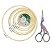Embroidery Hoops Embroidery Scissors Sewing Kits Embroidery Hoop Set Bamboo Circle Cross Stitch Hoop Ring with Sewing Scissors Craft Scissors Shears 3.6 Inch Scissors 6 Wooden Embroidery Hoops