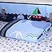 Wowelife Blue Crib Bedding Sets Sea Octopus and Whale Baby Crib Sets 7 Piece(Blue-7 Piece)