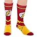 Bioworld DC Comics The Flash Men's Suit Up Mid-Calf Adult Costume Crew Socks