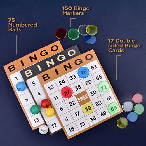 Queensell Bingo Game for Adults Bingo Set Best Board Games with