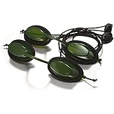 Zarlbol See-Through 200nm-2000nm Laser Protection IPL Safety Glasses, Anti Fog Absorption Filtering Eye Goggles, Tanning Hair Removal Protection