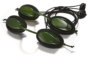 Zarlbol See-Through 200nm-2000nm Laser Protection IPL Safety Glasses, Anti Fog Absorption Filtering Eye Goggles, Tanning Hair Removal Protection