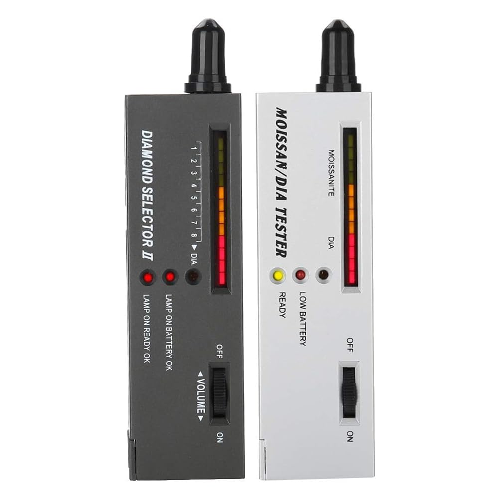 Stroagymoon Diamond Testing Tool Set, Portable Plastic Professional Jewelry Diamond Selector II Moissanite Tester