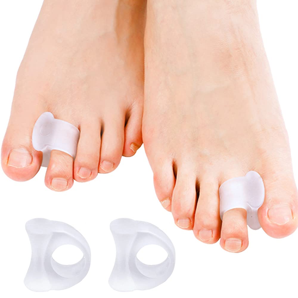 Sumiwish Bunion Corrector, Toe Spacer, Gel Toe Separators, Overlapping Toe Correction with Loop, Toe Straightener, Great for Bunion Pain Relief (5 Pairs/10 PCS)