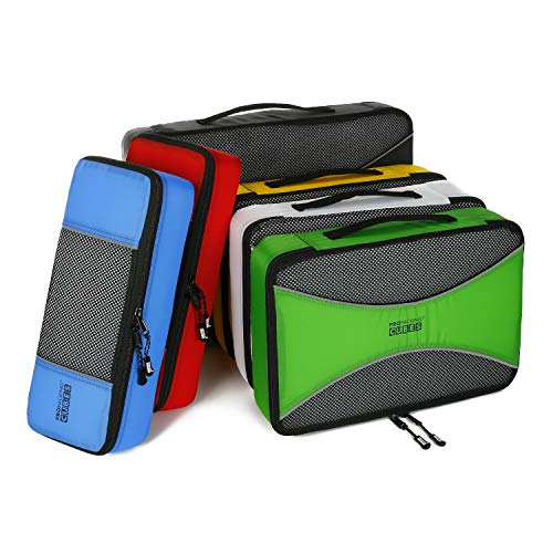 PRO Packing Cubes 6 Piece Travel Bags Organizer for Luggage Multi