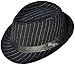 Livingston Men Women's Manhattan Short Brim Gangster Fedora Hat (Black)