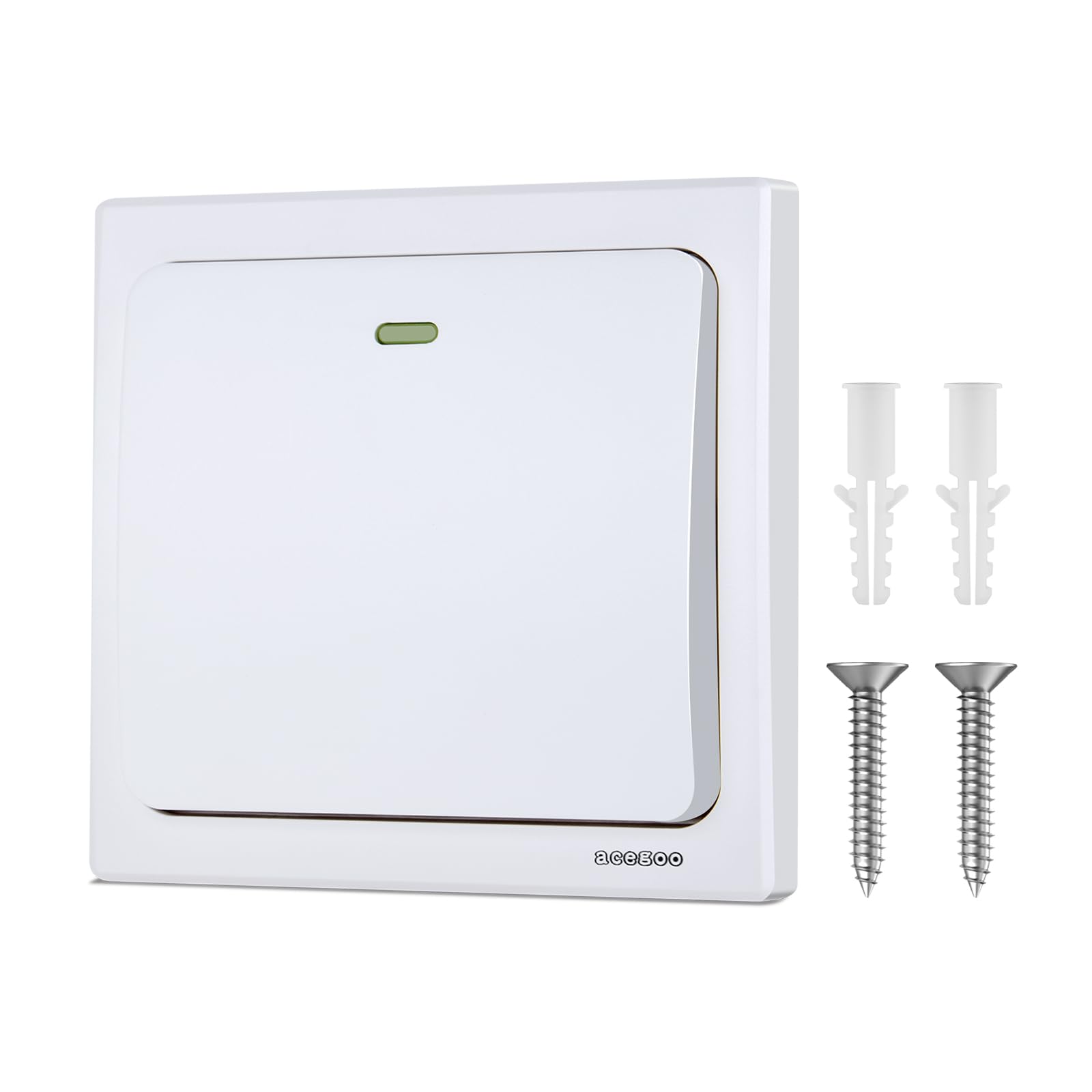 acegoo Wireless Wall Switch(Receiver not included), Need Works with Acegoo Receiver Self-powered, Kinetic-Switch No Wiring No Battery Required Remote Control Lighting & Appliances SYNC