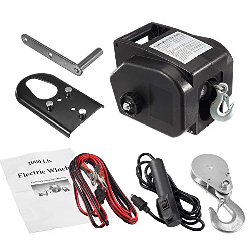 Partsam 12V DC Utility Trailer Truck Portable Electric Winch Boat