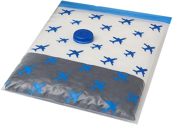 Sacchetti Sottovuoto da Viaggio Zaino Ryanair, 40x60 cm | Set 2 Buste per Vestiti, Trolley, Bagaglio a Mano 40x20x25 | Sacchi Salvaspazio vestiti e piumoni — foto 4 di 6