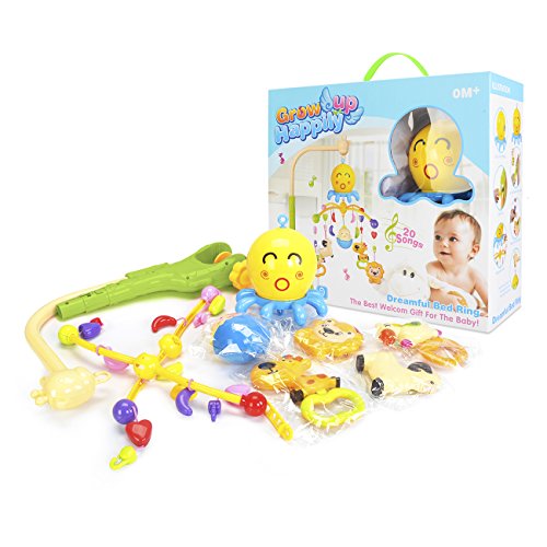 image for EXERCISE N PLAY Dreamful Bed Ring, Musical Crib Musical Mobile Bed Bel