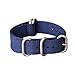 Ritche Christmas Gift Watch Strap with Heavy Buckle 18mm 20mm 22mm Premium Seat Belt Nylon Watch Bands for Men Women (Navy/Red, 18mm), White Elephant Gifts, Stocking Stuffers for Men