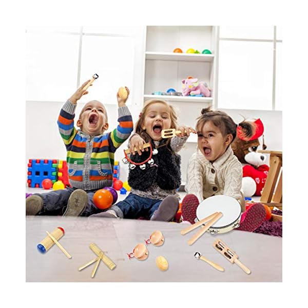 Ulifeme-Musical-Instruments-Wooden-Percussion-Instruments-for-baby-Kids-and-Toddler-Childrens-23pcs-Pure-Wood-Toys-Set-Premium-Percussion-Rhythm-Kit-Girls-Boys-Gift-Pure-Cotton-Bag-Packed Ulifeme Musical Instruments, Wooden Percussion Instruments for baby, Kids and Toddler, Children's 23pcs Pure Wood Toys…