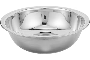 HONITANO Stainless Steel Foot Bath Basin - 15 Inch Soaking Bowl Metal Face Wash Basin - Spa Tub for Salon Home Relaxation Foo