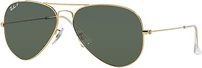 Amazon.com: Ray-Ban RB 3025-001/58 Arista Large Metal Aviator 
