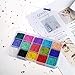 PHOGARY 15000pcs Glass Seed Beads 2mm(11/0), Mixed Colors Small Pony Beads Assorted Kit Opaque Colors Lustered Loose Spacer Beads, Round, Hole 0.6mm for Jewelry Making, DIY Crafting (15 Colors)