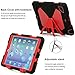 iPad Mini 4 Case, Aceguarder New Design iPad Mini 4 Case Rainproof Dirtproof Shockproof Cover Case With Stand Super Protection for iPad Mini 4 (Black-Red)